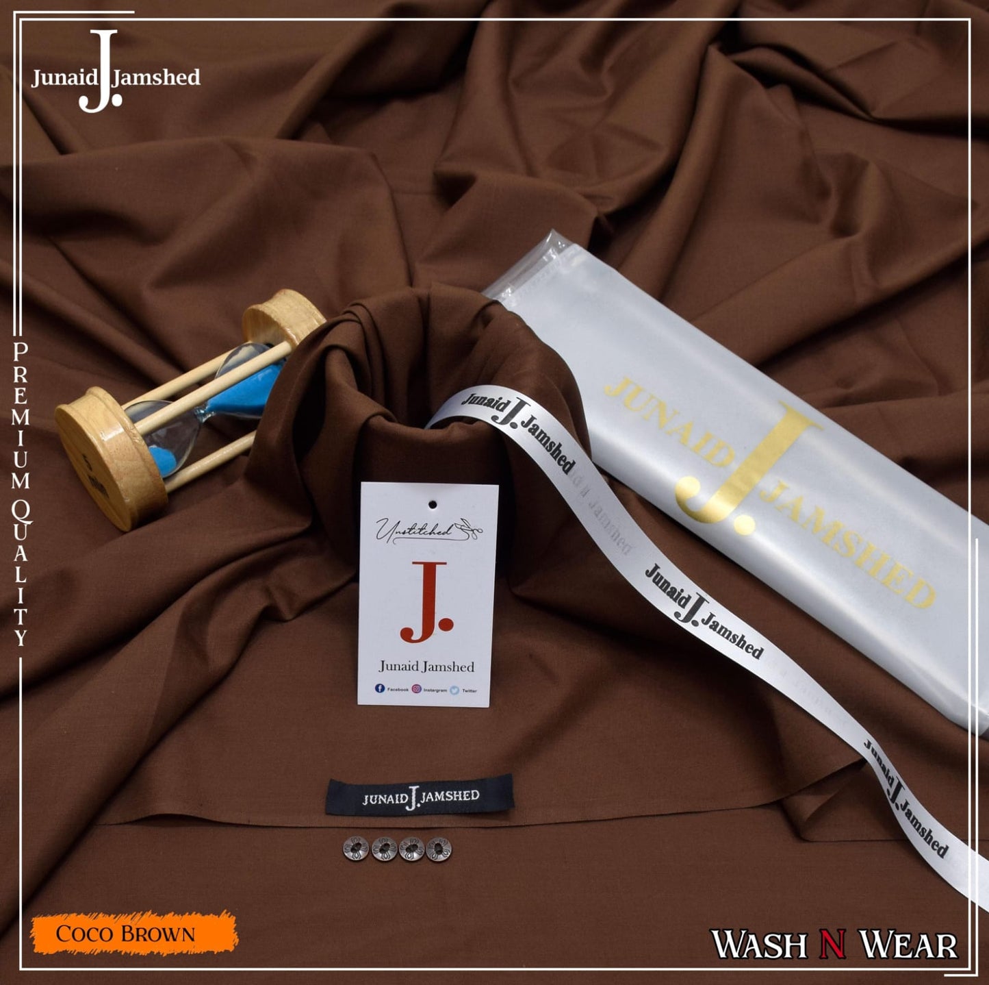 Junaid Jamshed Premium Wash & Wear Fabric